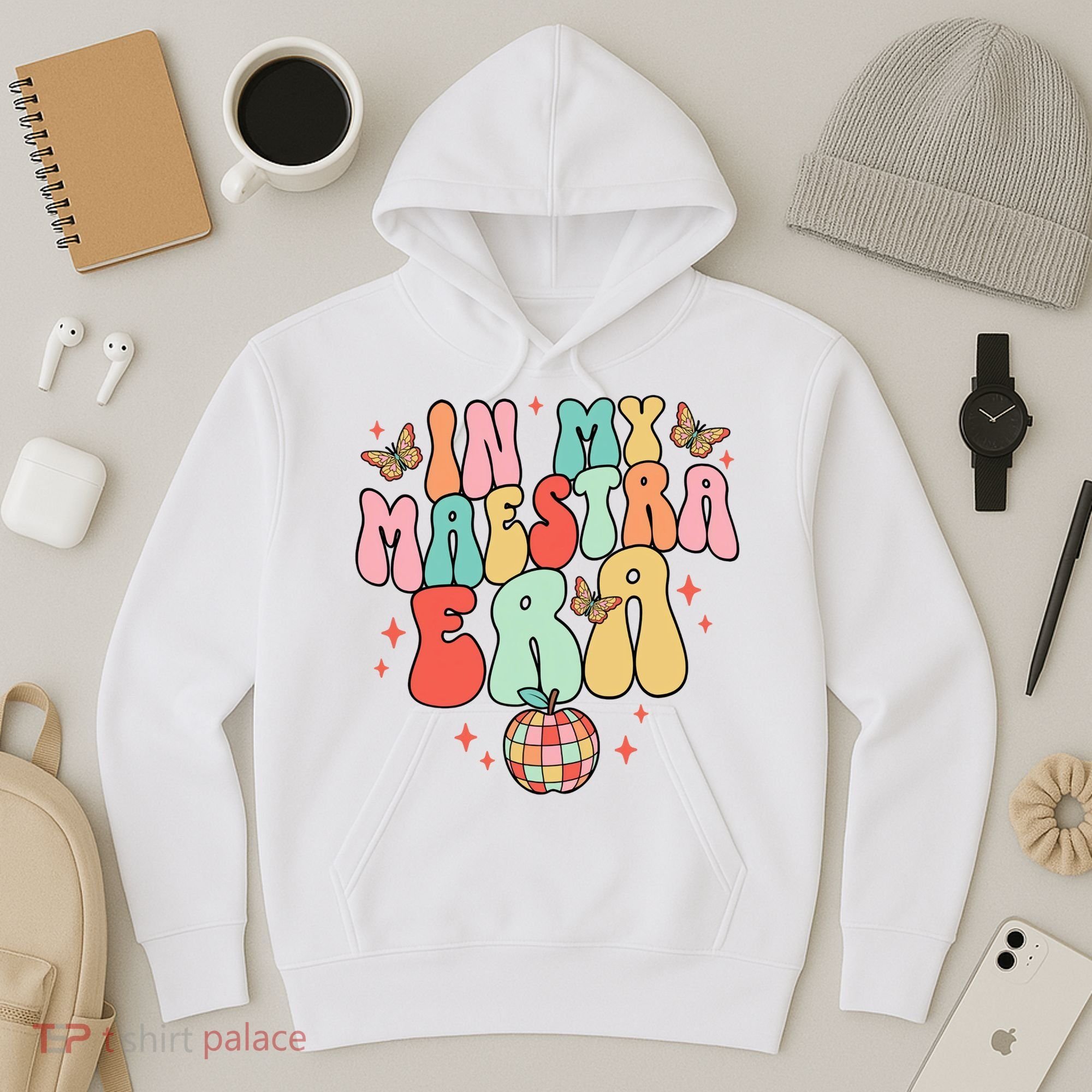 In My Maestra Era Spanish Teacher Back To School Hoodie