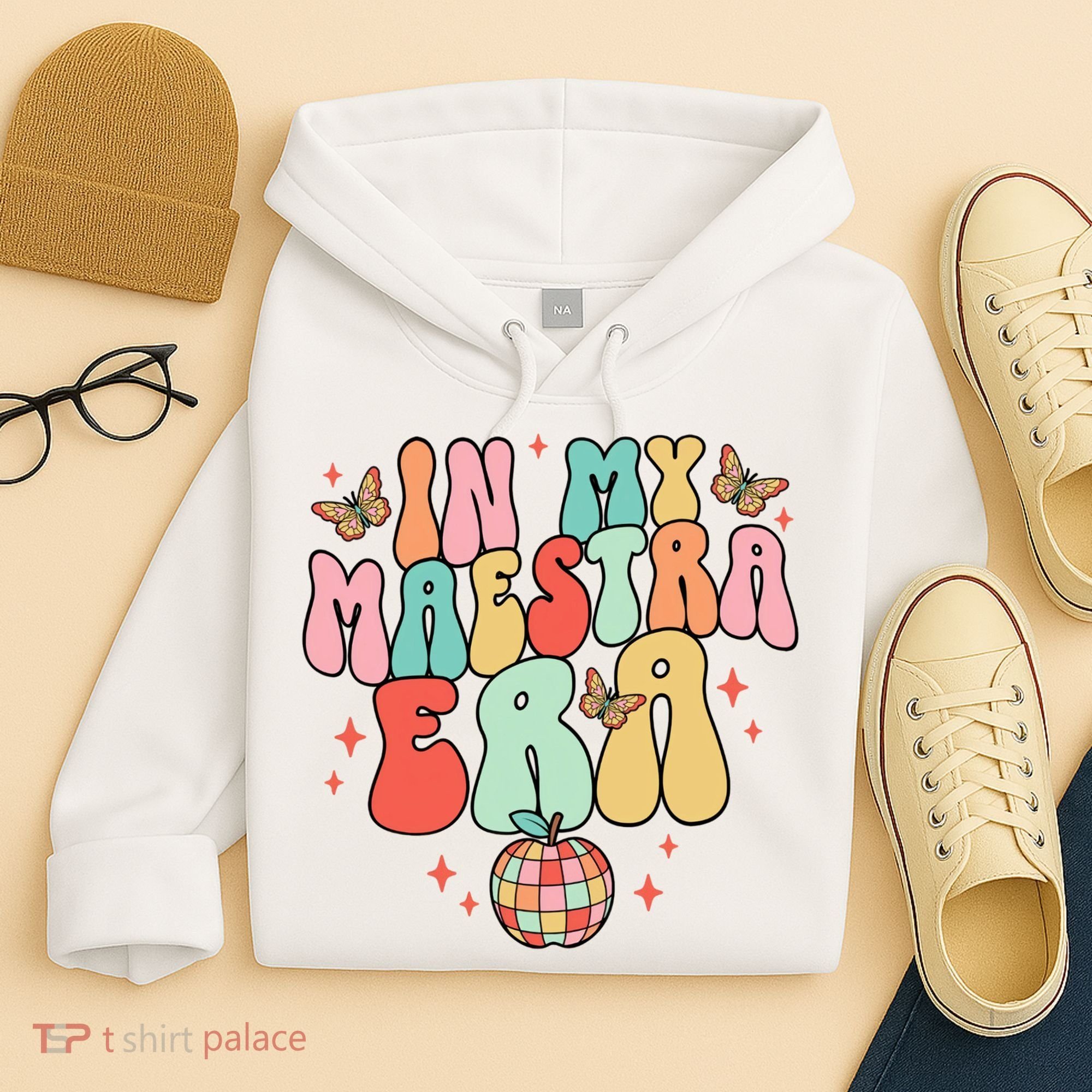 In My Maestra Era Spanish Teacher Back To School Hoodie