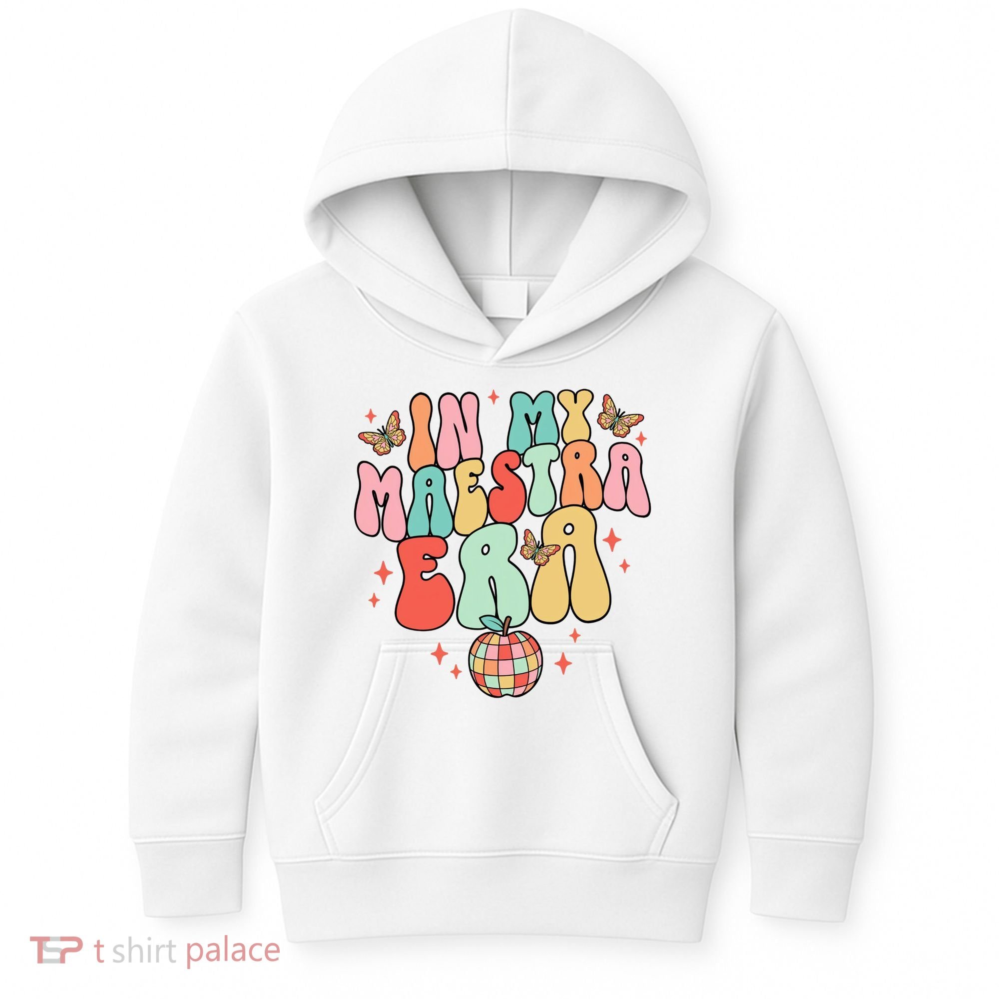 In My Maestra Era Spanish Teacher Back To School Kids Hoodie
