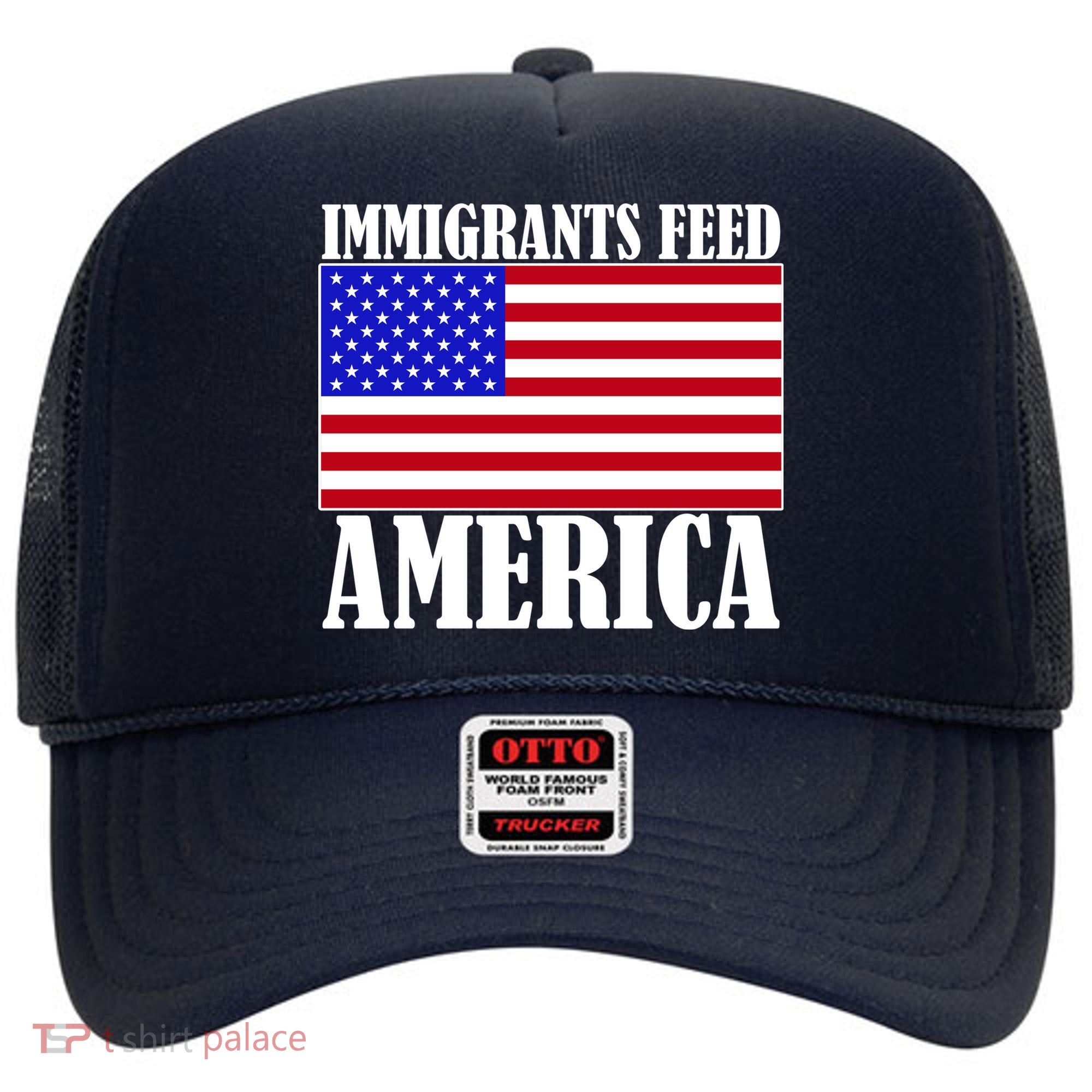 Immigrants Feed America US Flag Hat