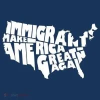 Immigrants Make America Great Again Doggie Tank thumb 4
