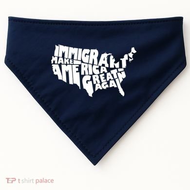 Immigrants Make America Great Again USA-Made Doggie Bandana