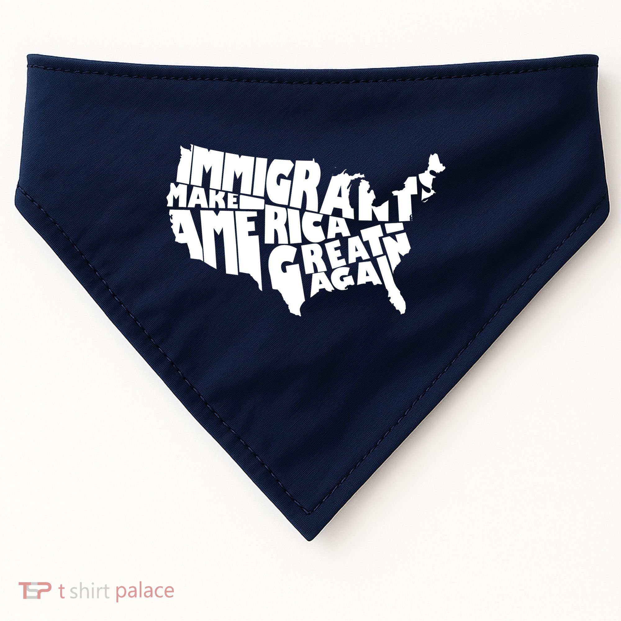 Immigrants Make America Great Again USA-Made Doggie Bandana
