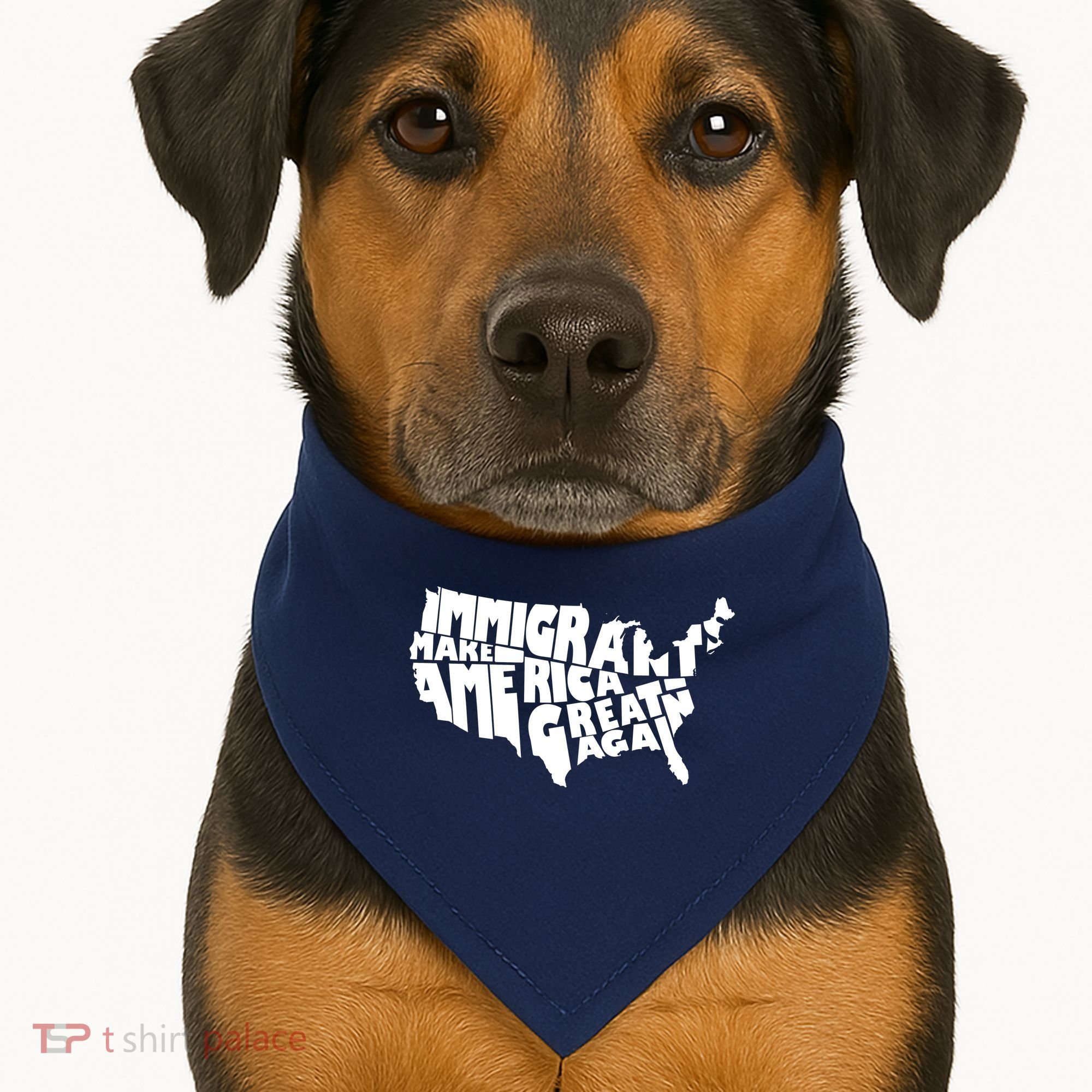 Immigrants Make America Great Again USA-Made Doggie Bandana