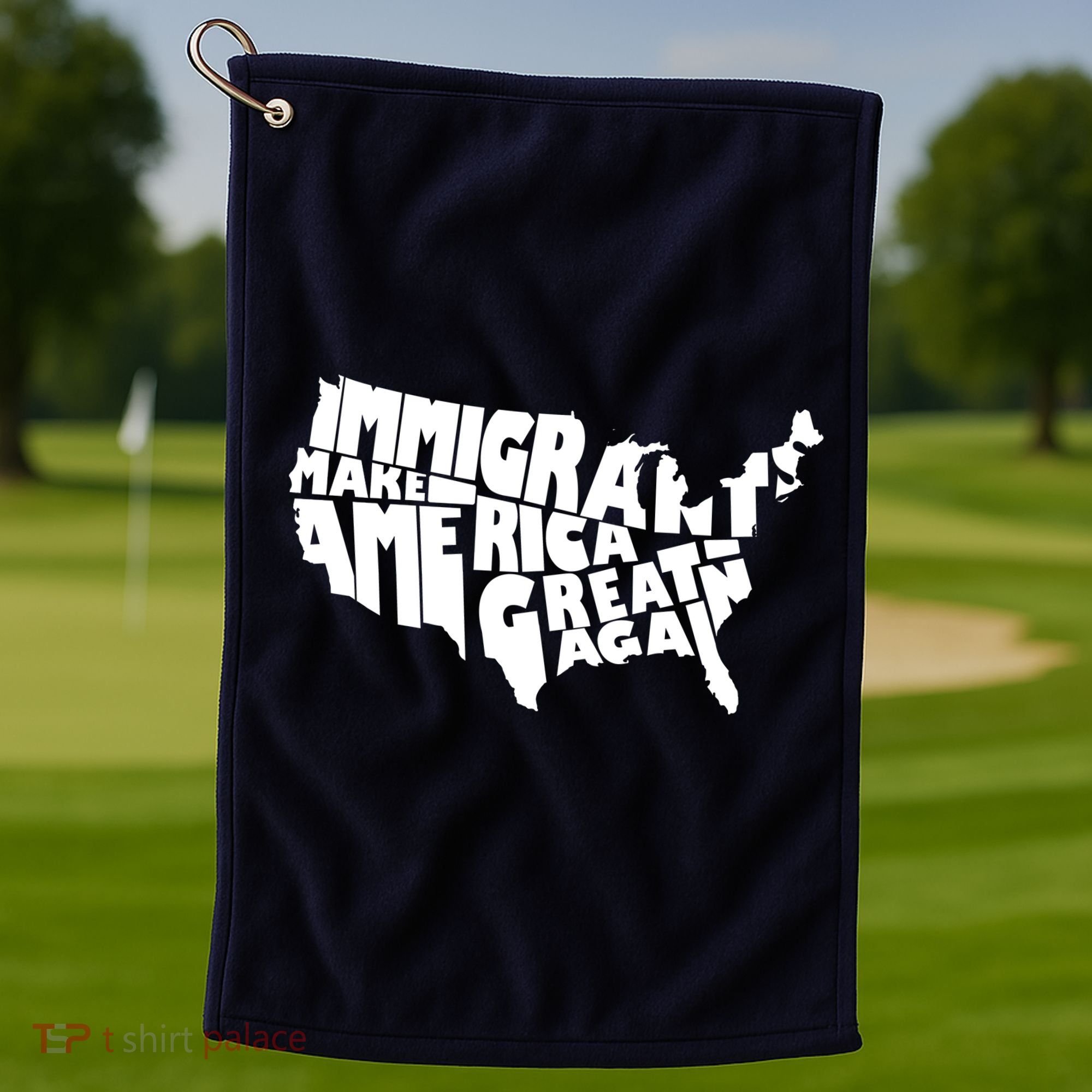 Immigrants Make America Great Again Golf Towel