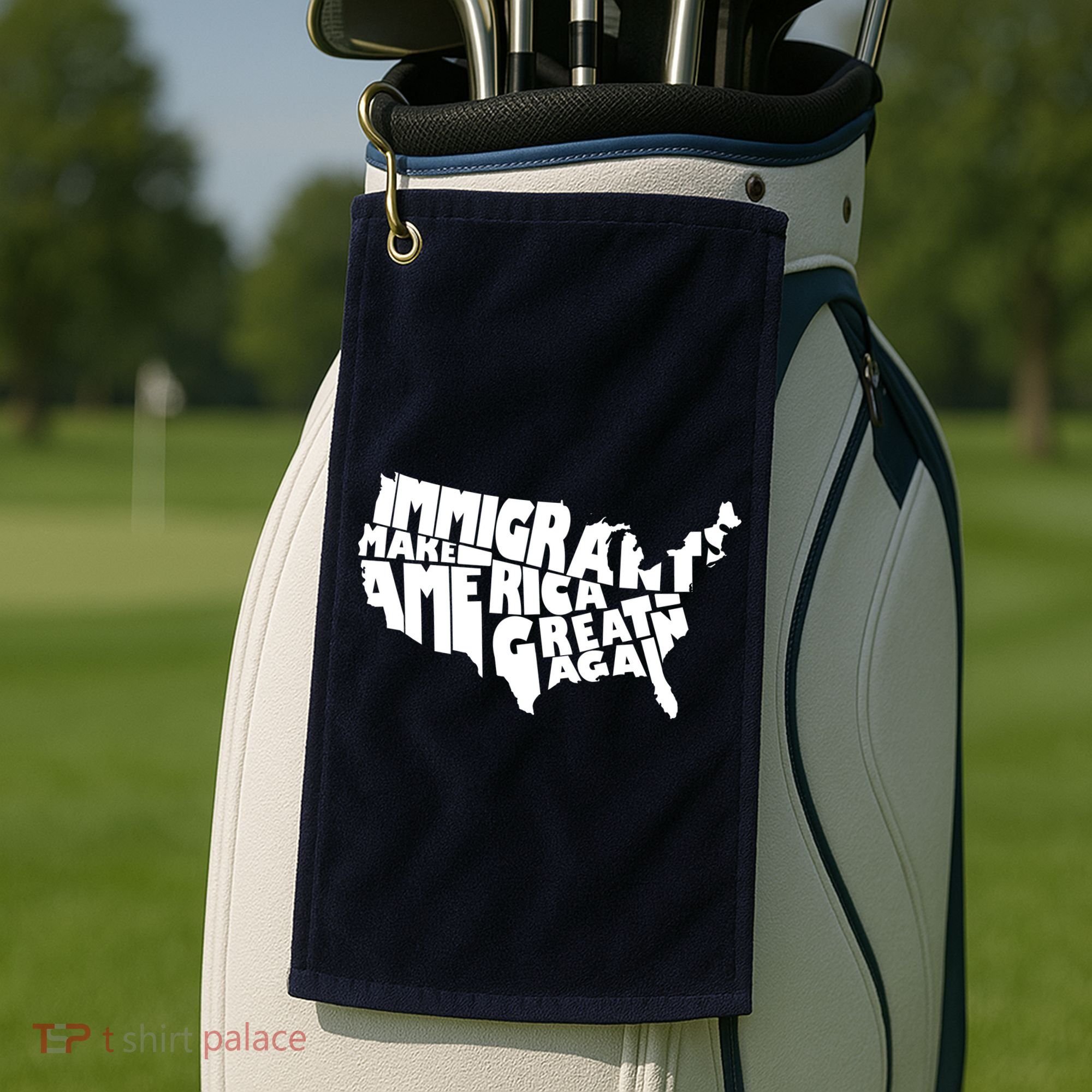 Immigrants Make America Great Again Golf Towel