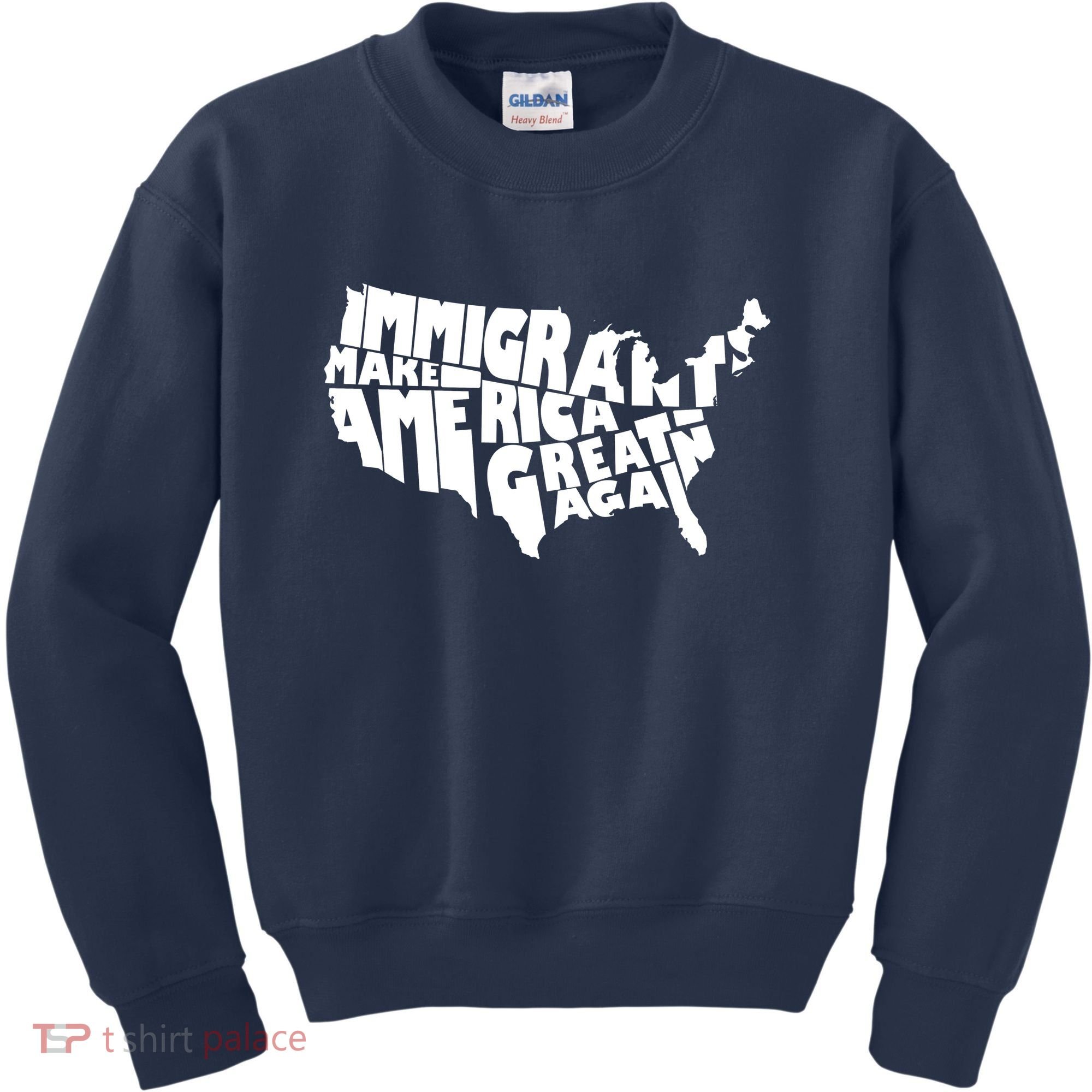 Immigrants Make America Great Again Kids Sweatshirt