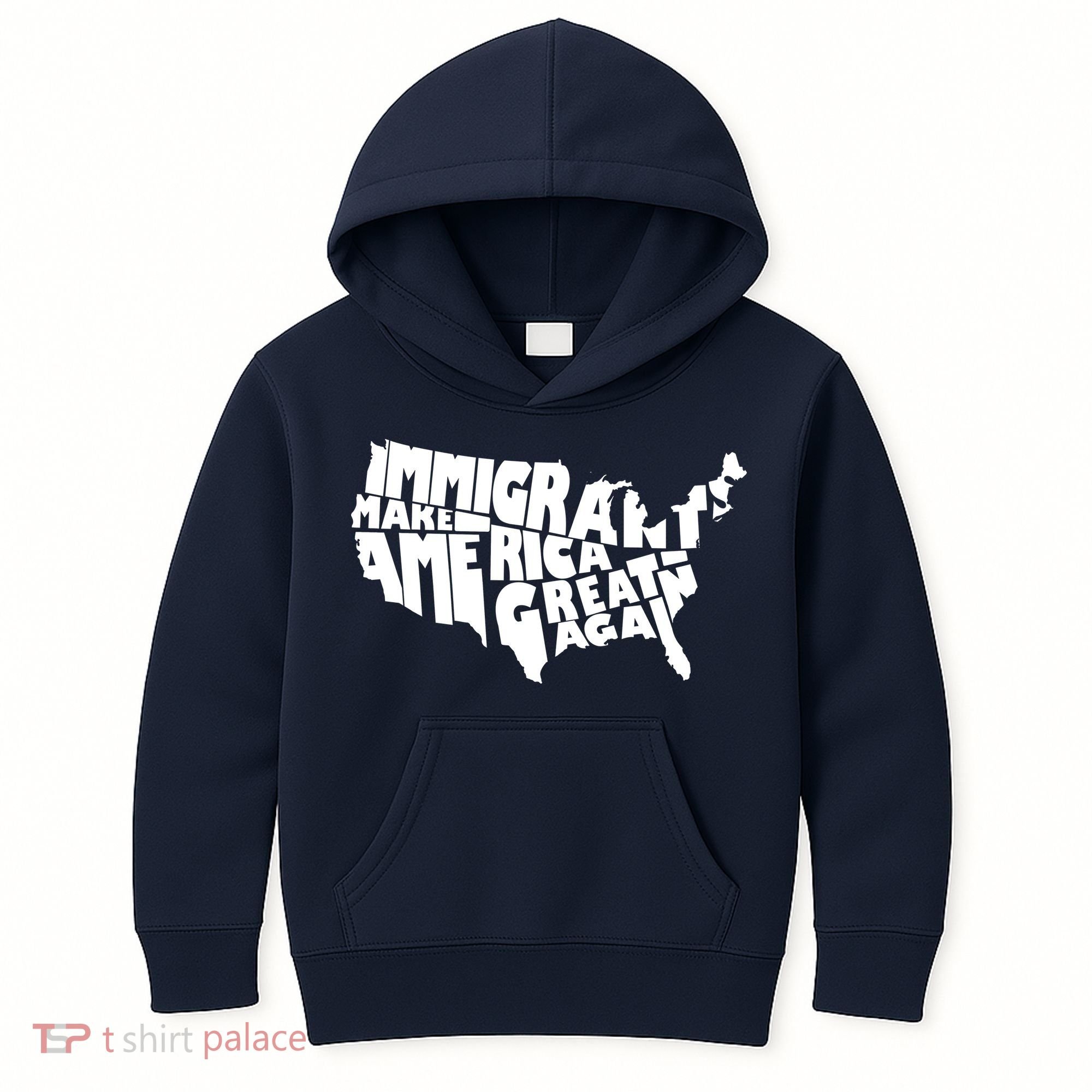Immigrants Make America Great Again Kids Hoodie