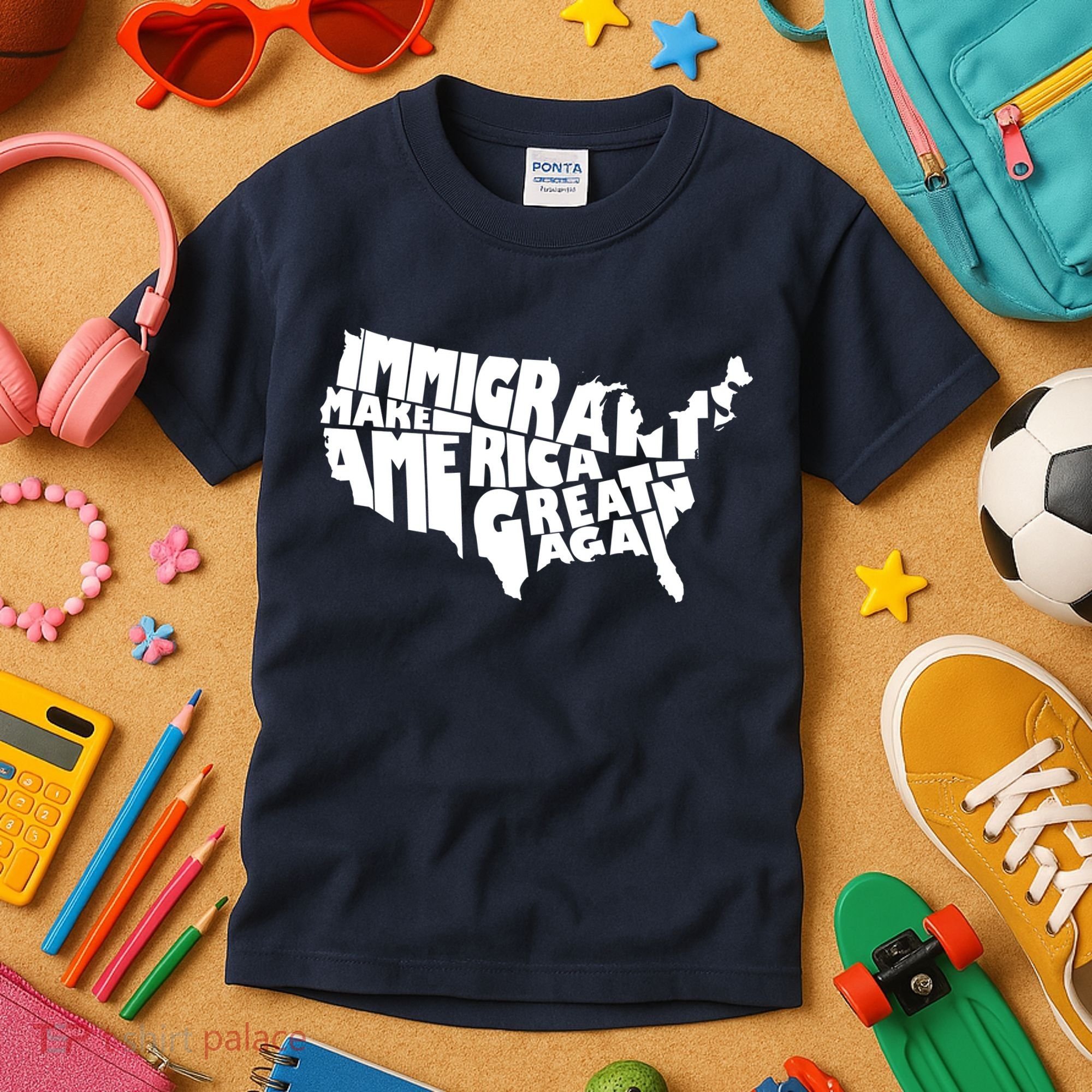 Immigrants Make America Great Again Kids T-Shirt