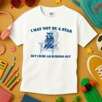 I May Not Be A Star Raccoon Meme – Funny Trash Panda Self-Deprecating Kids T-Shirt thumb 3