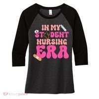 In My Nursing Student Era Product Women's Tri-Blend 3/4-Sleeve Raglan Shirt thumb 0