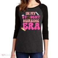 In My Nursing Student Era Product Women's Tri-Blend 3/4-Sleeve Raglan Shirt thumb 2