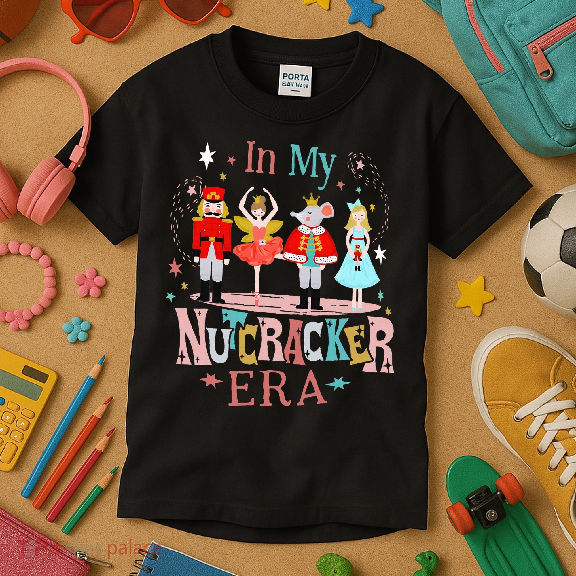 In My Nutcracker Era Christmas Nutcracker Ballet  Kids T-Shirt