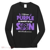 In Memory Of My Son Overdose Awareness Long Sleeve Shirt thumb 0