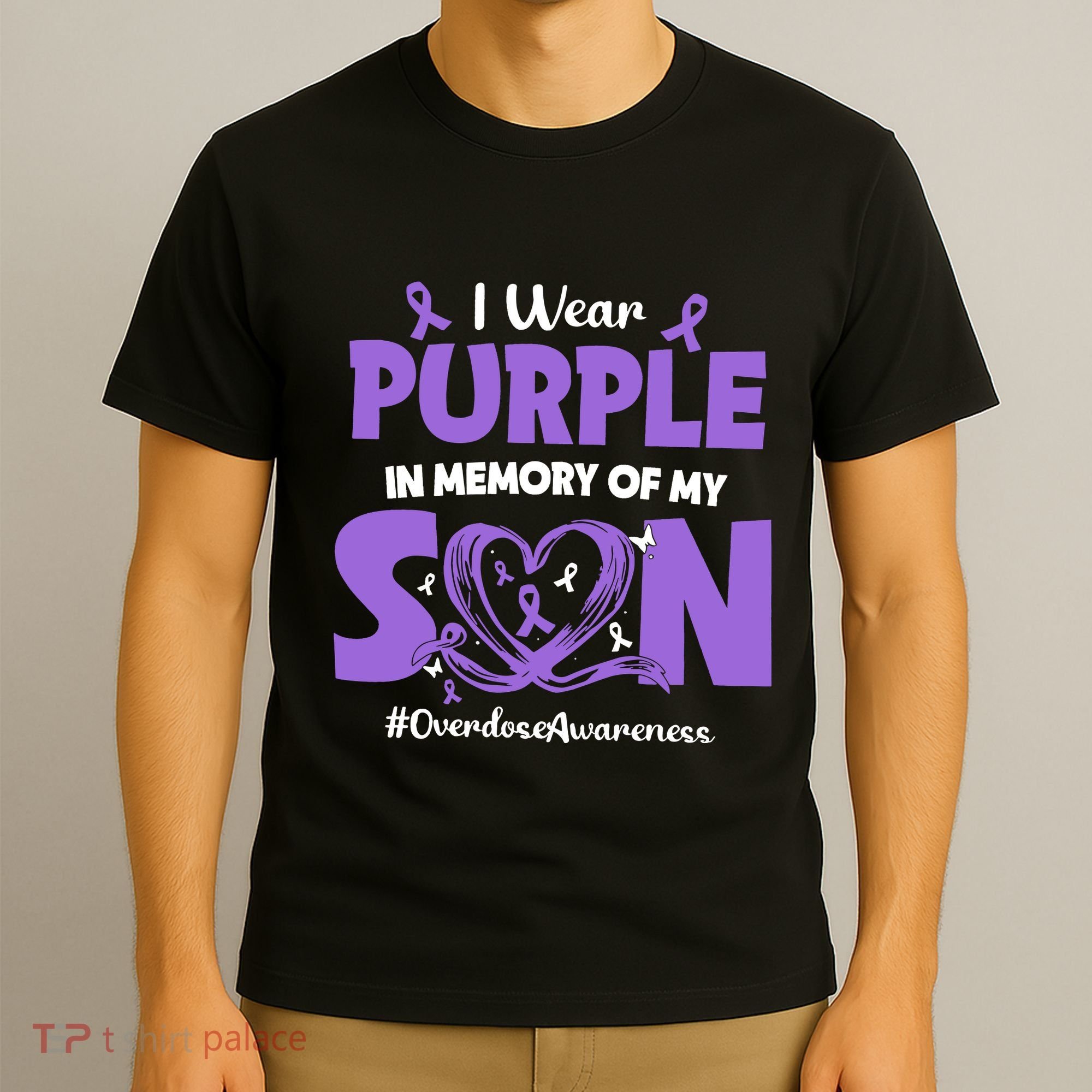 In Memory Of My Son Overdose Awareness T-Shirt