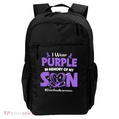 In Memory Of My Son Overdose Awareness Backpack
