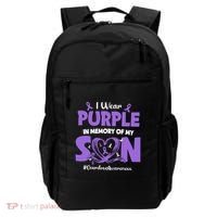 In Memory Of My Son Overdose Awareness Backpack thumb 0