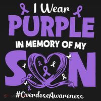 In Memory Of My Son Overdose Awareness Backpack thumb 2