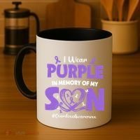 In Memory Of My Son Overdose Awareness Coffee Mug thumb 4