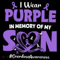 In Memory Of My Son Overdose Awareness Coaster thumb 2