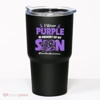 In Memory Of My Son Overdose Awareness Tumbler thumb 0