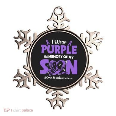 In Memory Of My Son Overdose Awareness Ornament