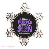 In Memory Of My Son Overdose Awareness Ornament thumb 0