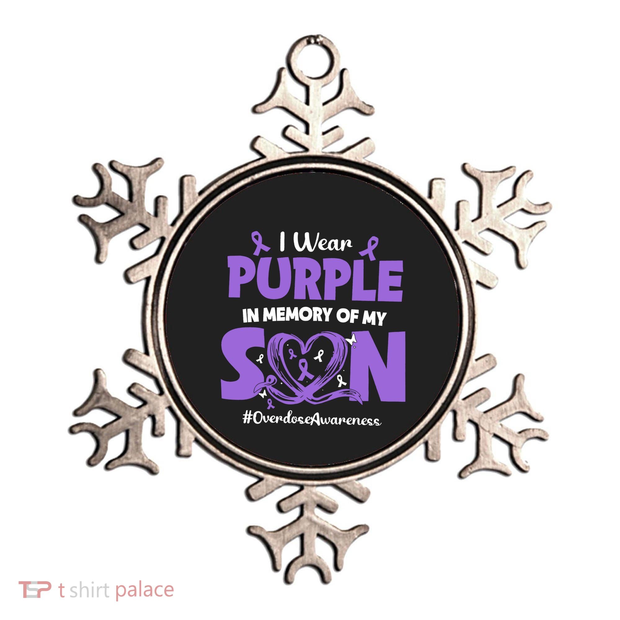 In Memory Of My Son Overdose Awareness Ornament