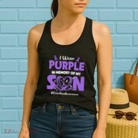 In Memory Of My Son Overdose Awareness Women's Tank Top thumb 2