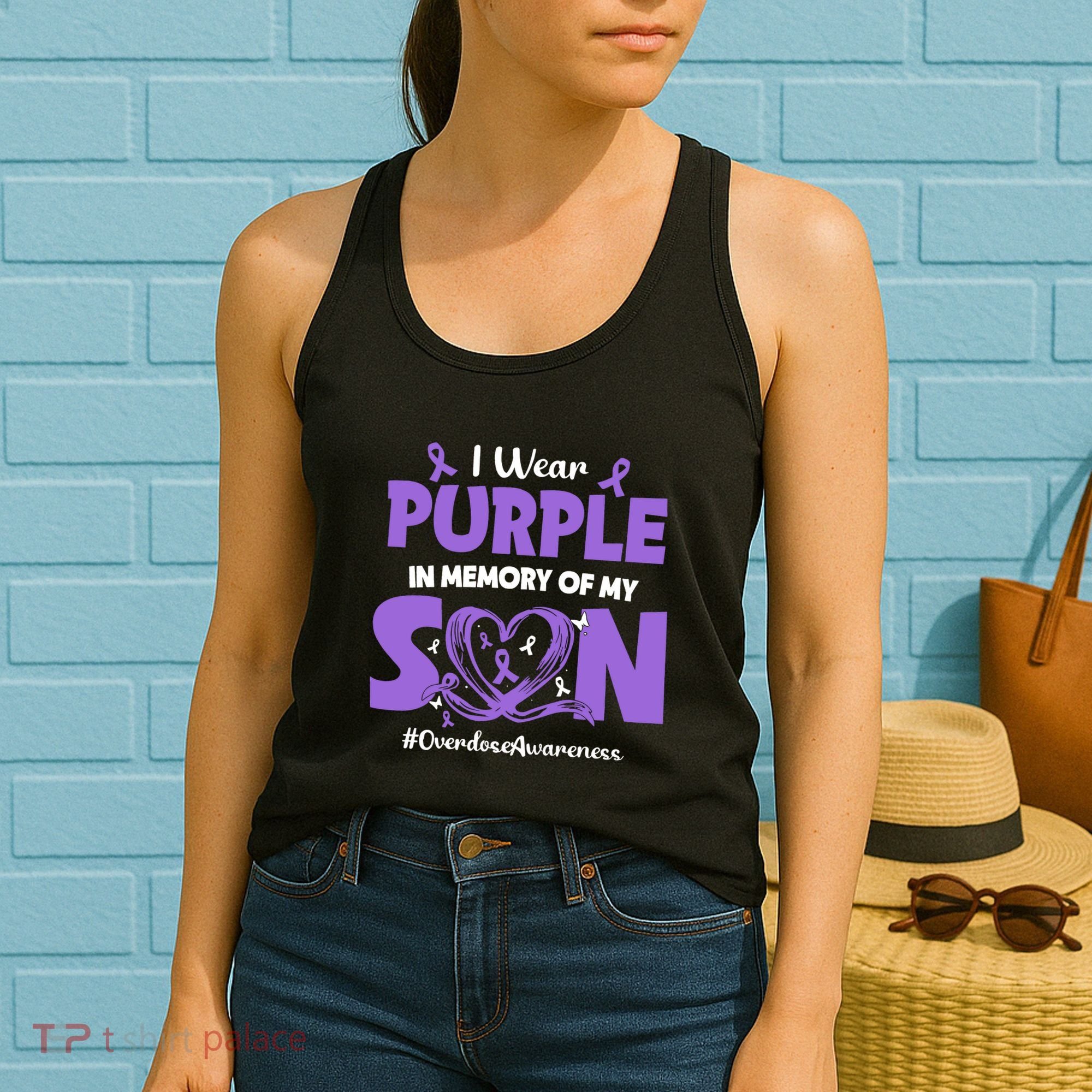 In Memory Of My Son Overdose Awareness Women's Tank Top