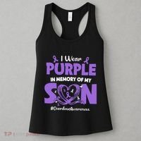 In Memory Of My Son Overdose Awareness Women's Tank Top thumb 3