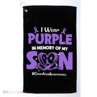 In Memory Of My Son Overdose Awareness Golf Towel thumb 0