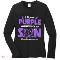 In Memory Of My Son Overdose Awareness Women's Long Sleeve Shirt thumb 0