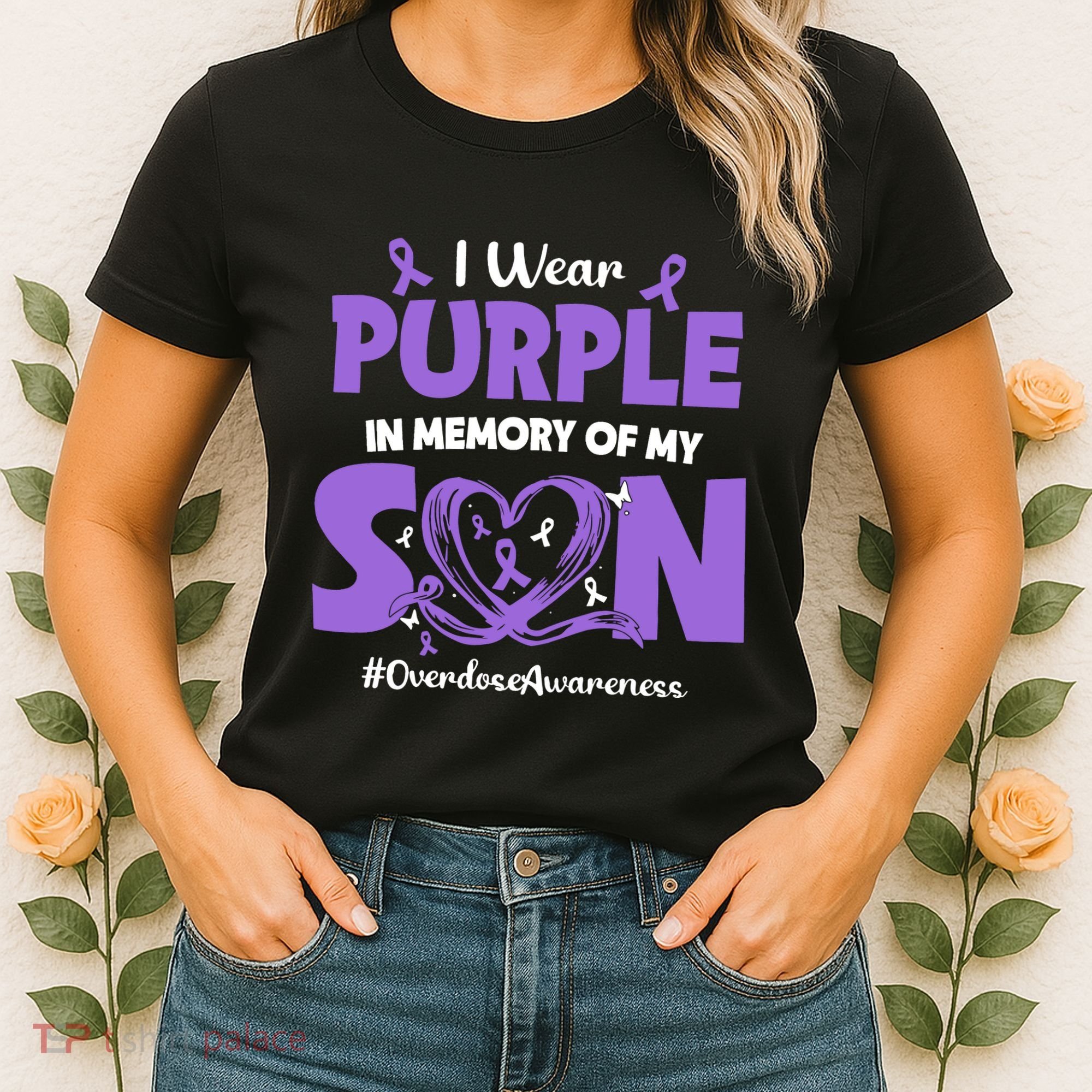 In Memory Of My Son Overdose Awareness Women's T-Shirt