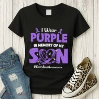 In Memory Of My Son Overdose Awareness Women's T-Shirt thumb 3
