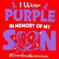 In Memory Of My Son Overdose Awareness Santa Hat thumb 1