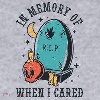 In Memory Of When I Cared Funny RIP Women's Sweatshirt thumb 2