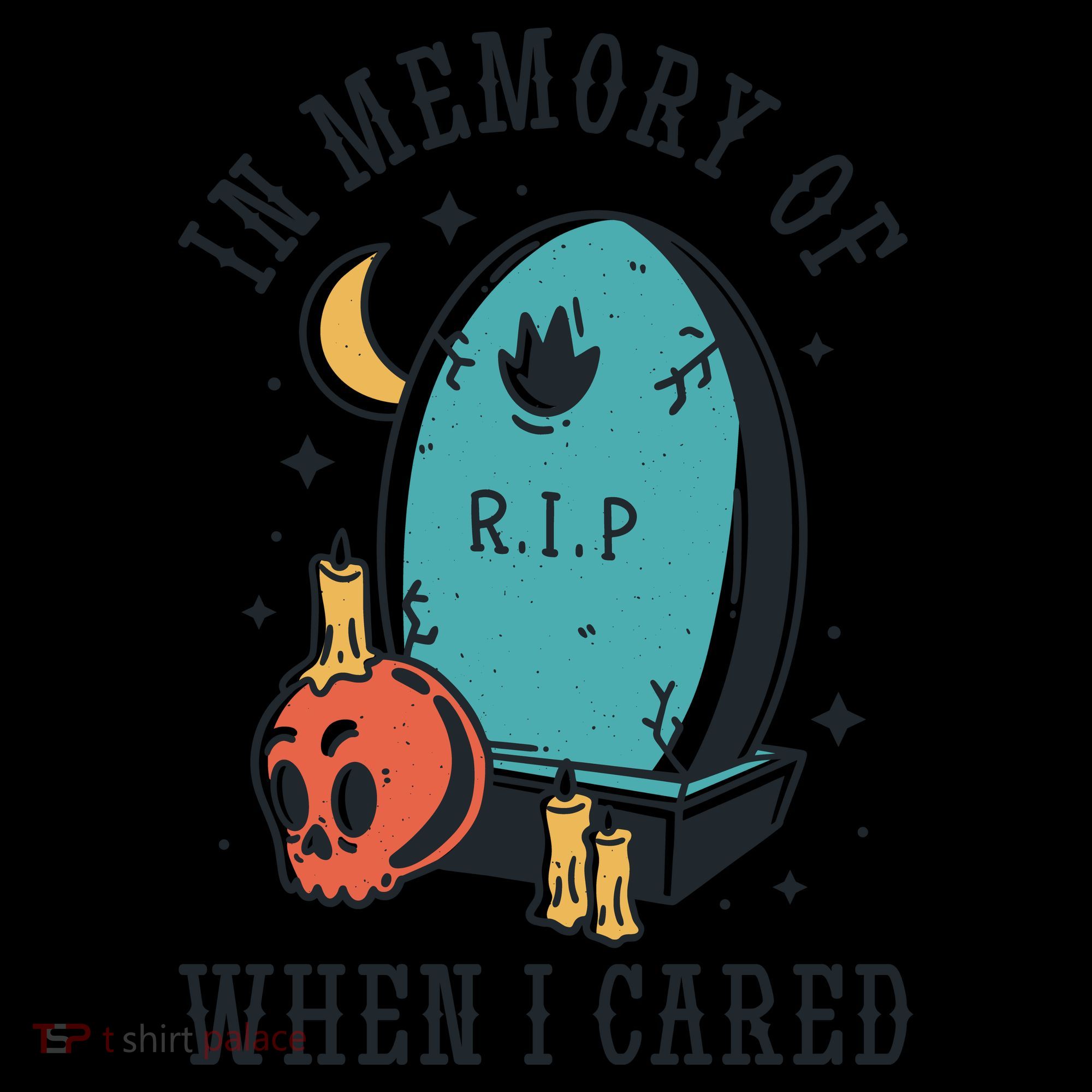 In Memory Of When I Cared Funny RIP Kids Colorblock Raglan Jersey