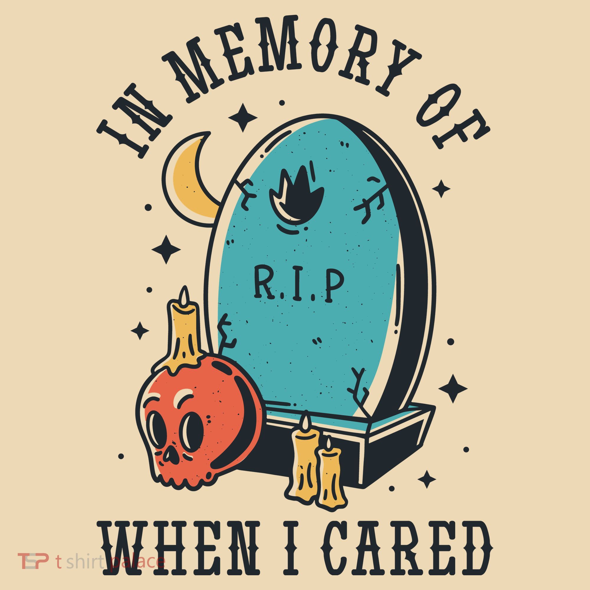 In Memory Of When I Cared Funny RIP Tote Bag