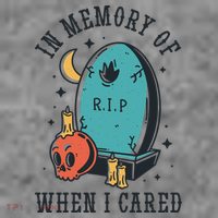 In Memory Of When I Cared Funny RIP Toddler Hoodie thumb 2