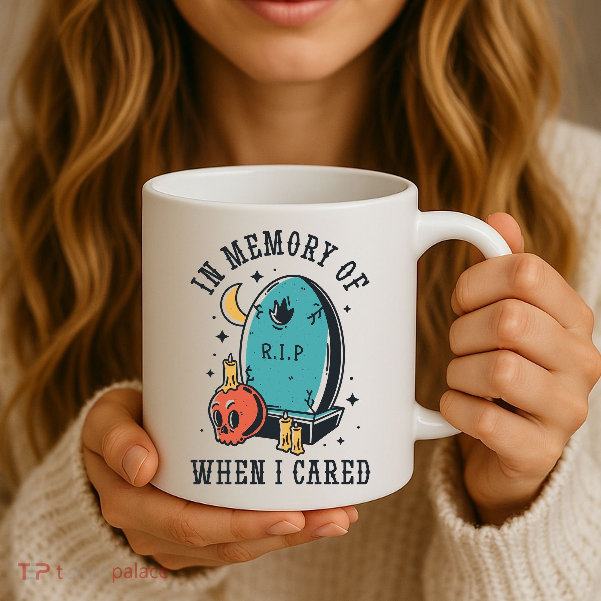 In Memory Of When I Cared Funny RIP Coffee Mug
