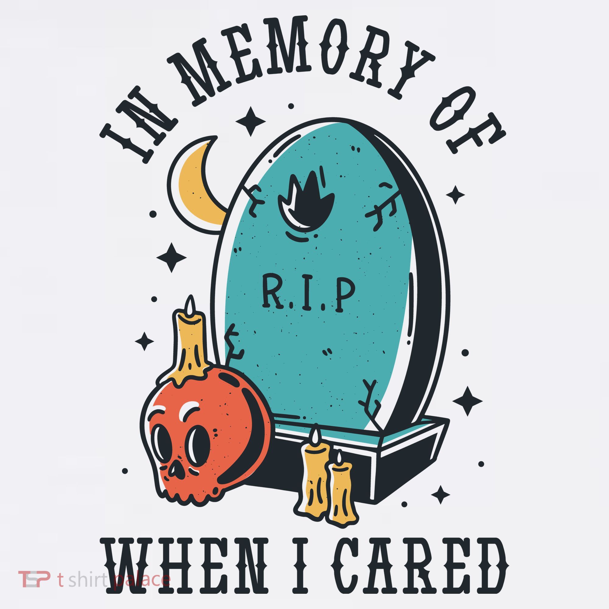In Memory Of When I Cared Funny RIP Baby Bodysuit