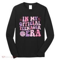 In My Official Nager Era 13th Birthday Version Girls Long Sleeve Shirt thumb 0