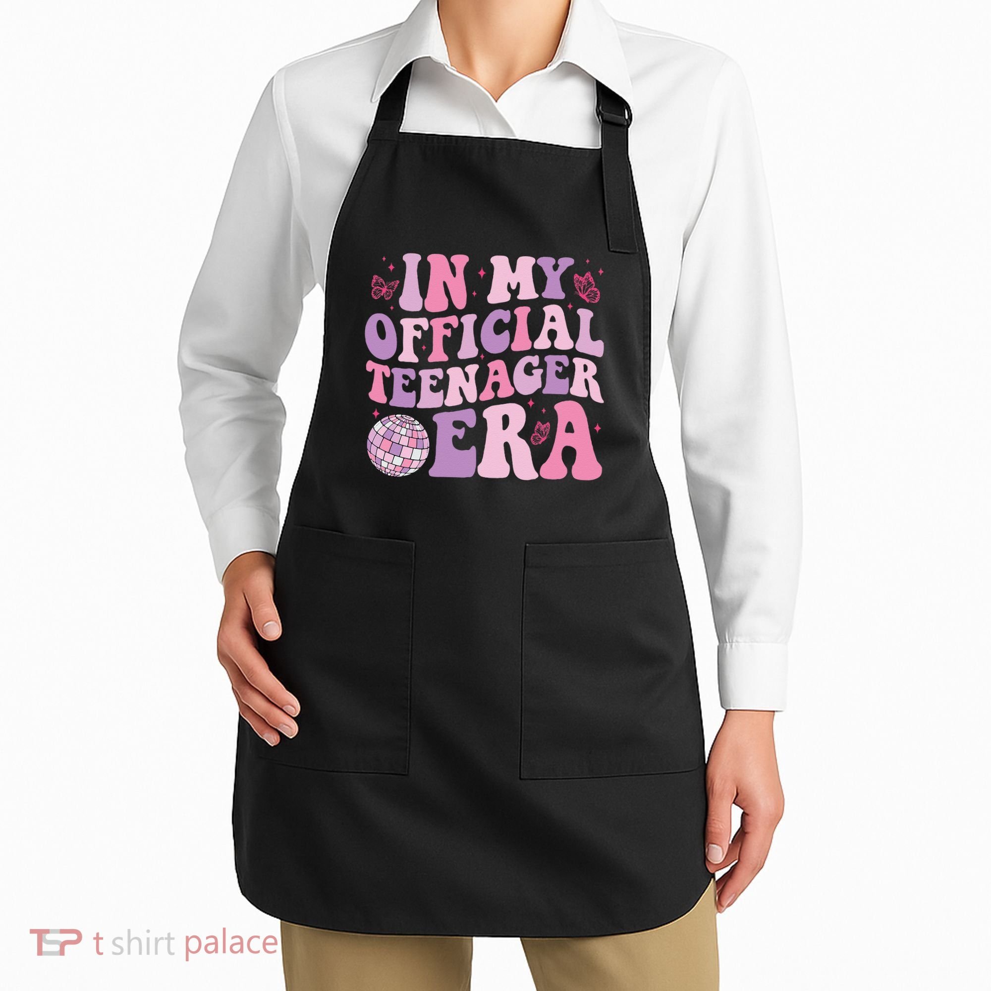 In My Official Nager Era 13th Birthday Version Girls Apron