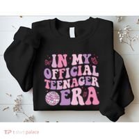 In My Official Nager Era 13th Birthday Version Girls Sweatshirt thumb 2