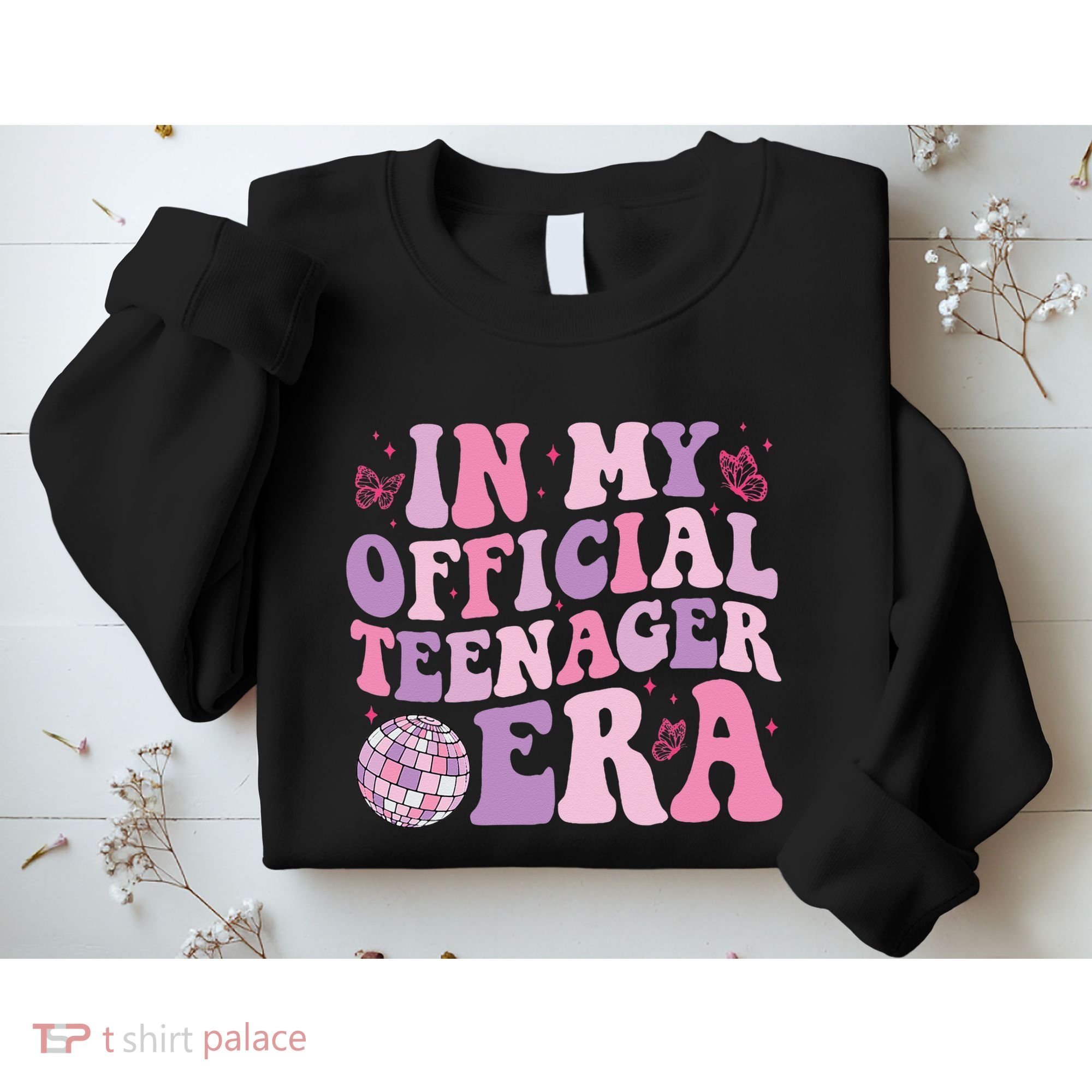 In My Official Nager Era 13th Birthday Version Girls Sweatshirt