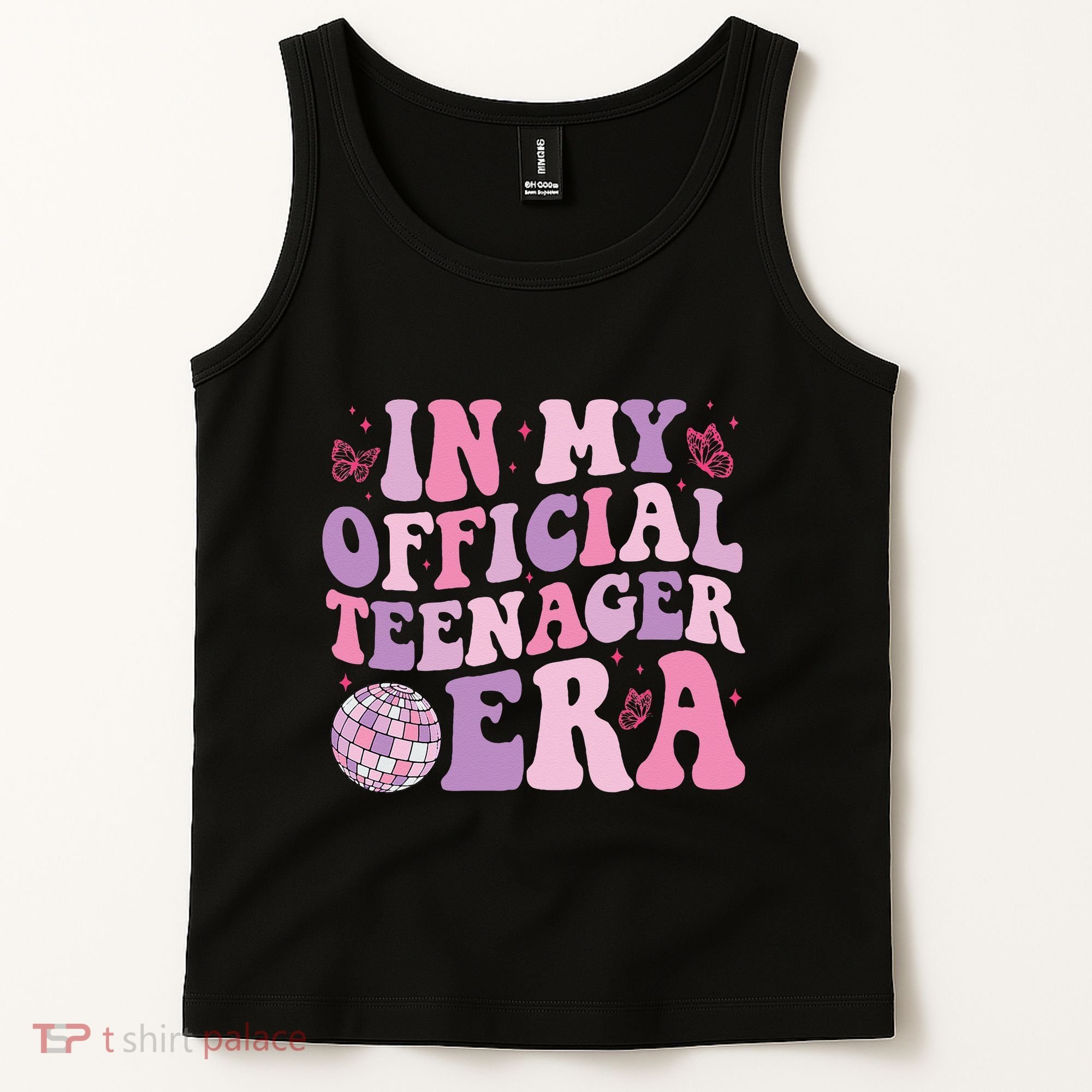 In My Official Nager Era 13th Birthday Version Girls Tank Top