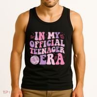 In My Official Nager Era 13th Birthday Version Girls Tank Top thumb 3
