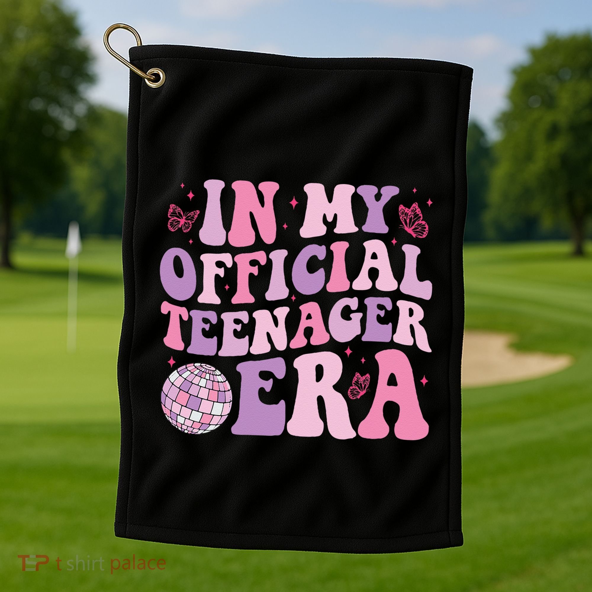 In My Official Nager Era 13th Birthday Version Girls Golf Towel