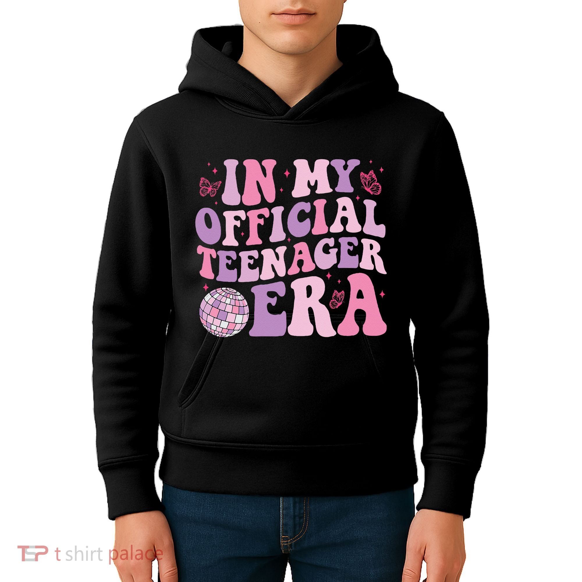 In My Official Nager Era 13th Birthday Version Girls Kids Hoodie
